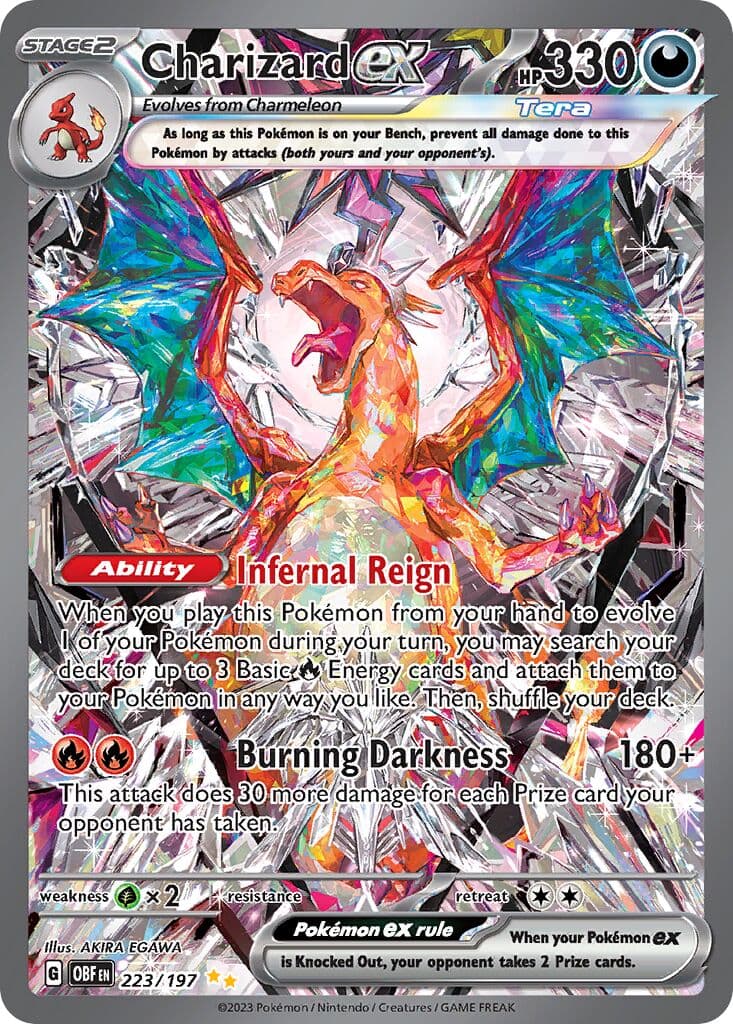 Charizard ex, Obsidian Flames · 223